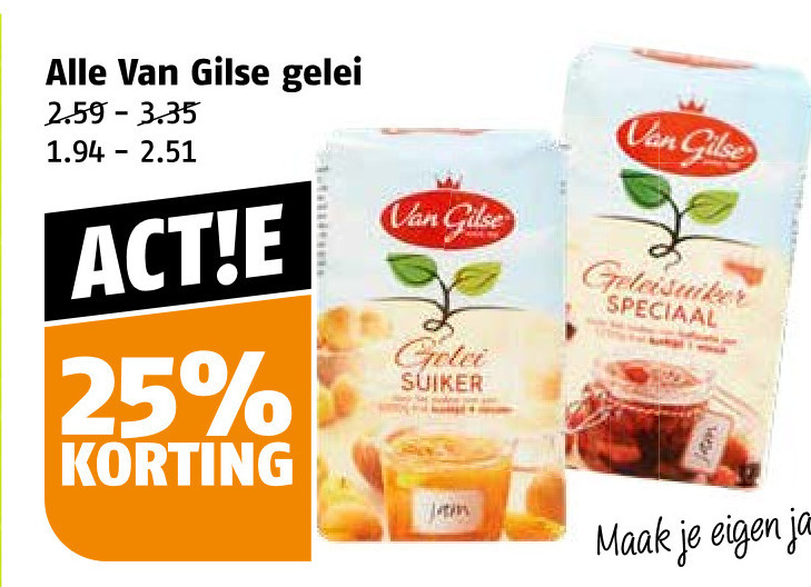 Van Gilse   geleisuiker folder aanbieding bij  Poiesz - details