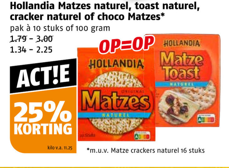 Hollandia   matzes folder aanbieding bij  Poiesz - details