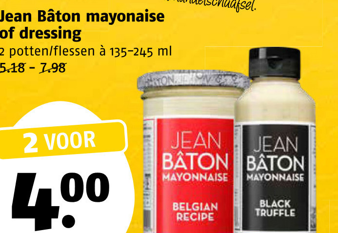 Jean Baton   dressing, mayonaise folder aanbieding bij  Poiesz - details