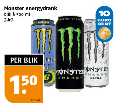 Monster   energiedrank folder aanbieding bij  Poiesz - details