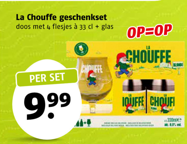 La Chouffe   speciaalbier folder aanbieding bij  Poiesz - details