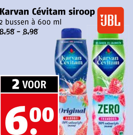 Karvan Cevitam   limonadesiroop folder aanbieding bij  Poiesz - details