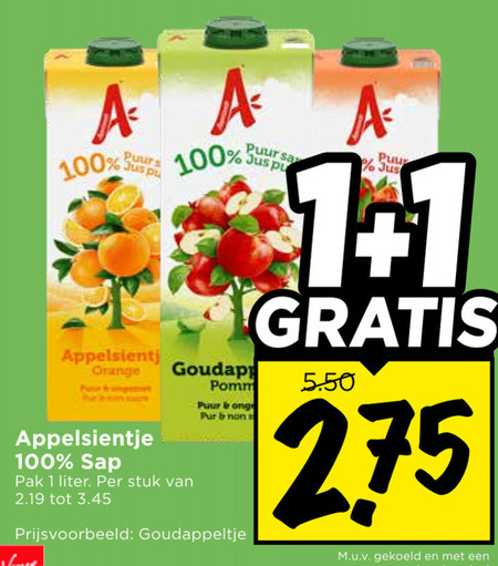 Appelsientje   fruitdrank folder aanbieding bij  Vomar - details
