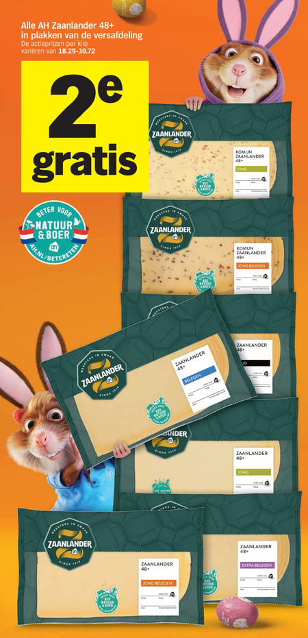 Zaanlander   kaasplakken folder aanbieding bij  Albert&nbsp;Heijn - details