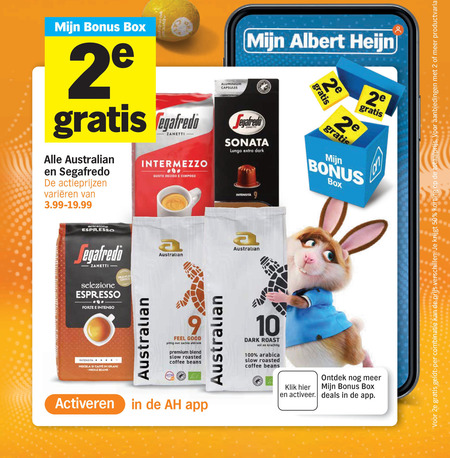 Australian   koffiebonen, koffiecups folder aanbieding bij  Albert&nbsp;Heijn - details