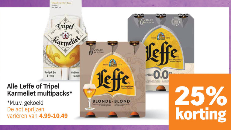 Karmeliet   speciaalbier, blikje bier folder aanbieding bij  Albert&nbsp;Heijn - details