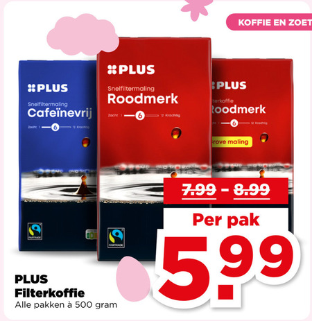 Plus Huismerk   koffie folder aanbieding bij  Plus - details