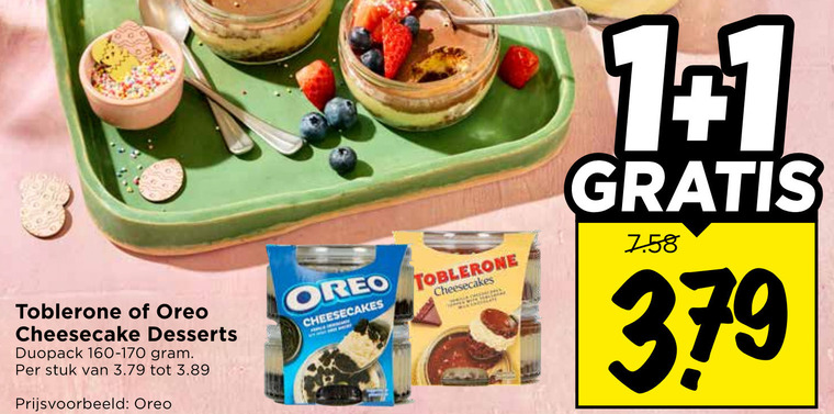 Toblerone   toetje folder aanbieding bij  Vomar - details