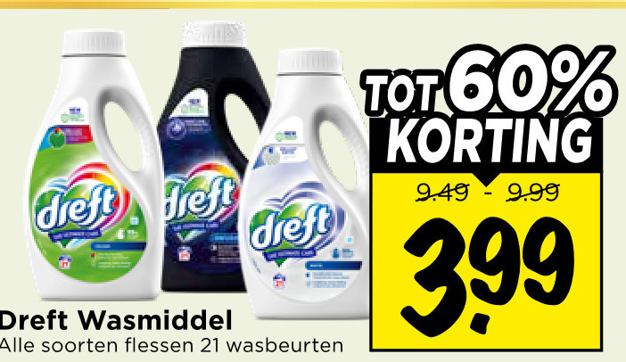 Dreft   wasmiddel folder aanbieding bij  Vomar - details