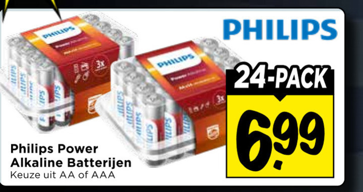 Philips   batterij folder aanbieding bij  Vomar - details