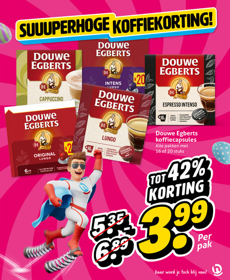 Douwe Egberts   dolce gusto capsules folder aanbieding bij  Hoogvliet - details
