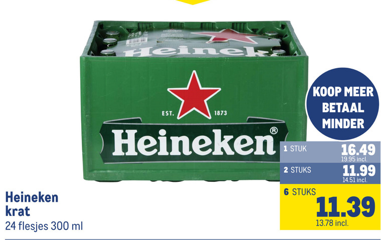 Heineken   krat bier folder aanbieding bij  Makro - details