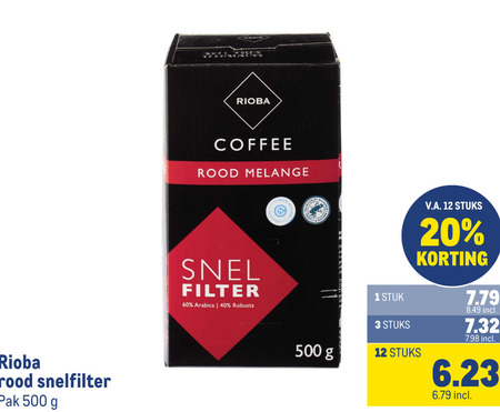 Rioba   koffie folder aanbieding bij  Makro - details