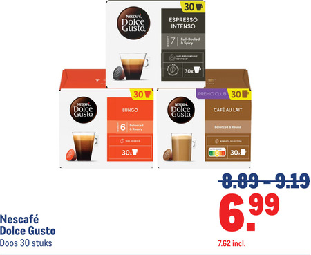 Nescafe   dolce gusto capsules folder aanbieding bij  Makro - details