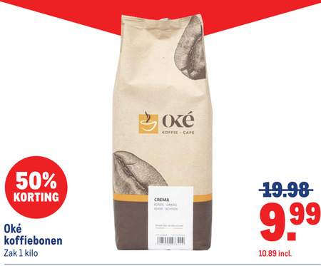 Oke   koffiebonen folder aanbieding bij  Makro - details