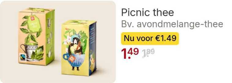 Picnic   thee folder aanbieding bij  Picnic - details