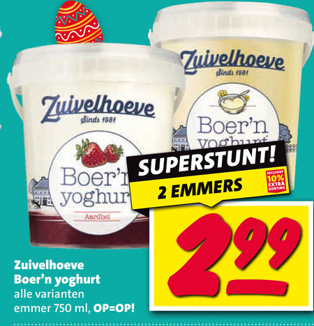 Zuivelhoeve   vruchtenyoghurt folder aanbieding bij  Nettorama - details