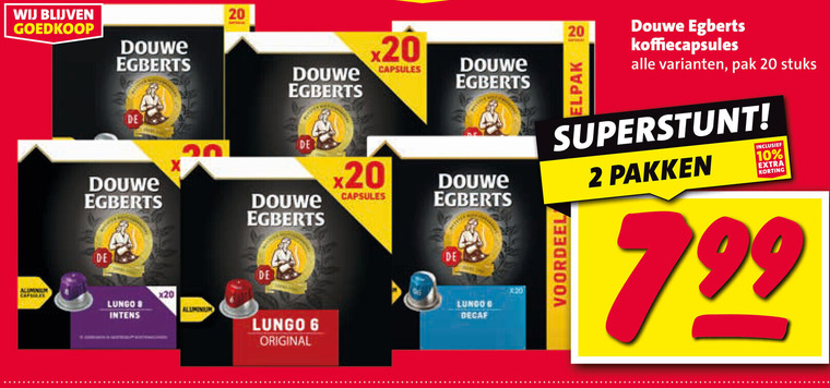 Douwe Egberts   koffiecups folder aanbieding bij  Nettorama - details