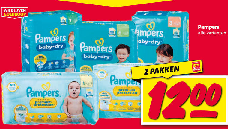 Pampers   luierbroekjes, luiers folder aanbieding bij  Nettorama - details