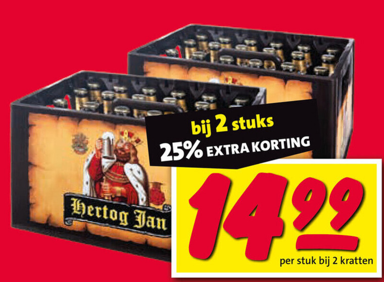 Hertog Jan   krat bier folder aanbieding bij  Nettorama - details