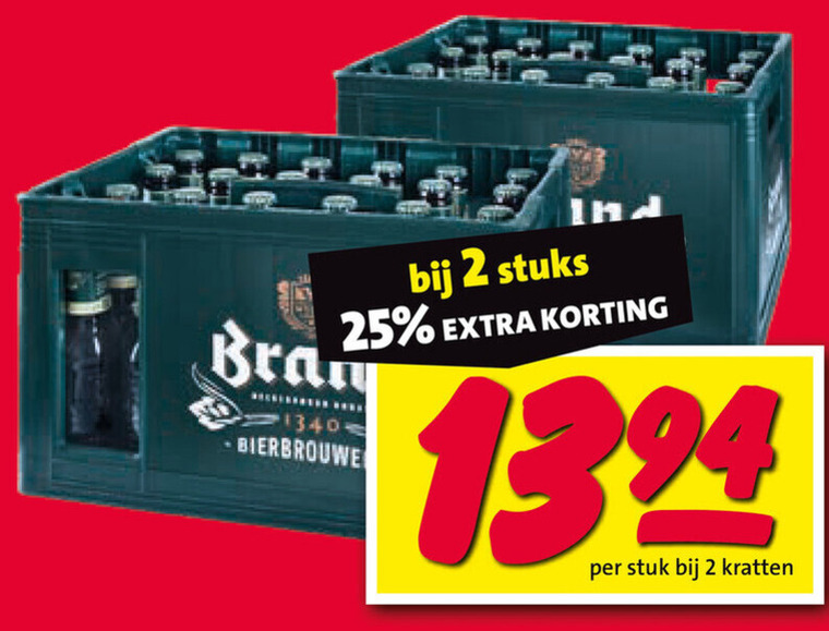 Brand   krat bier folder aanbieding bij  Nettorama - details