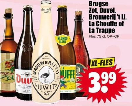 Duvel   speciaalbier folder aanbieding bij  Dirk - details