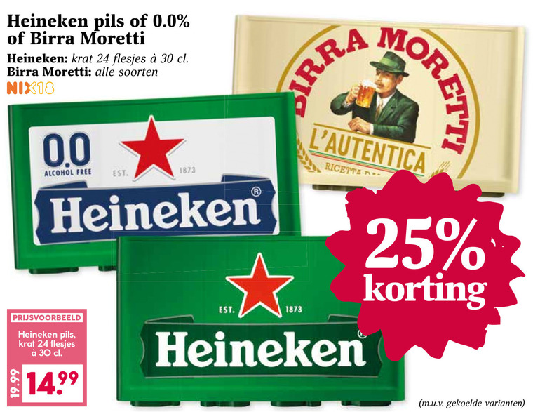 Birra Moretti   krat bier folder aanbieding bij  Boons&nbsp;Markt - details