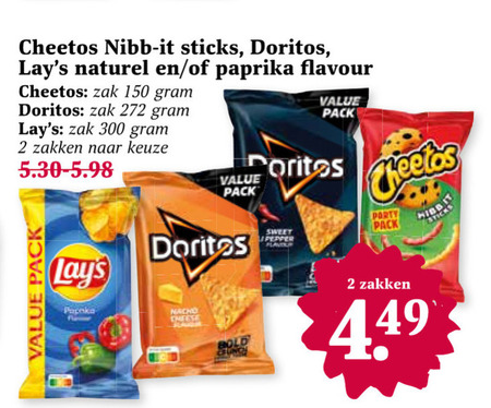 Doritos   zoutje, chips folder aanbieding bij  Boons&nbsp;Markt - details