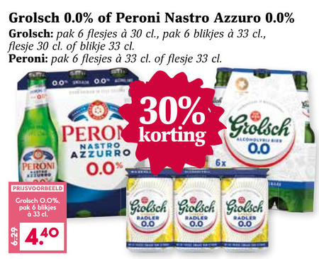 Peroni   alcoholvrij bier folder aanbieding bij  Boons&nbsp;Markt - details