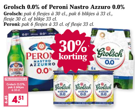 Grolsch   alcoholvrij bier folder aanbieding bij  MCD&nbsp;Supermarkt&nbsp;Basis - details