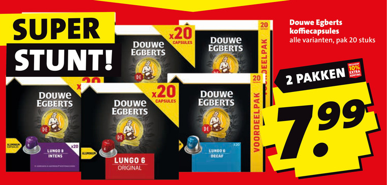 Douwe Egberts   koffiecups folder aanbieding bij  Boni - details