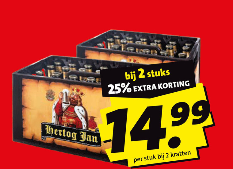 Hertog Jan   krat bier folder aanbieding bij  Boni - details