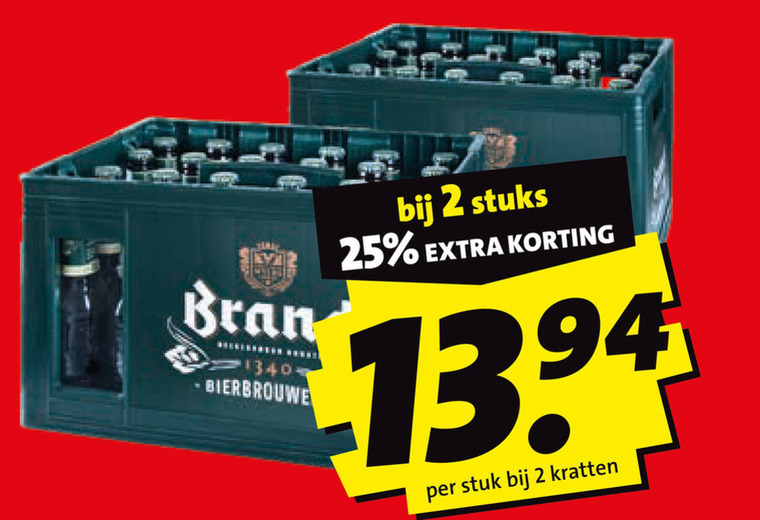 Brand   krat bier folder aanbieding bij  Boni - details