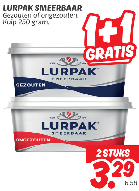lurpak   roomboter folder aanbieding bij  Dekamarkt - details