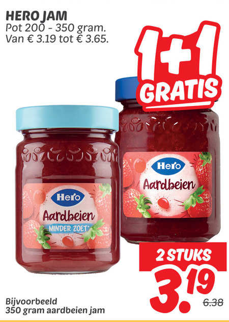 Hero   jam folder aanbieding bij  Dekamarkt - details