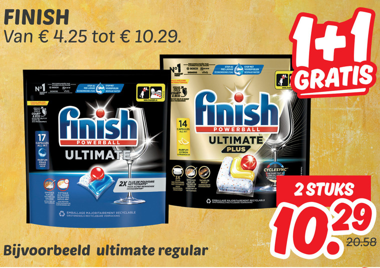 Finish   vaatwasmiddel folder aanbieding bij  Dekamarkt - details