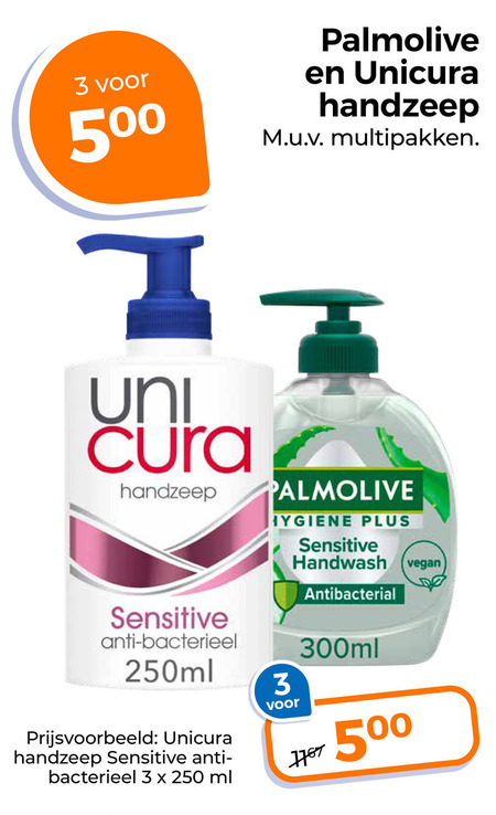 Palmolive   handzeep folder aanbieding bij  Trekpleister - details