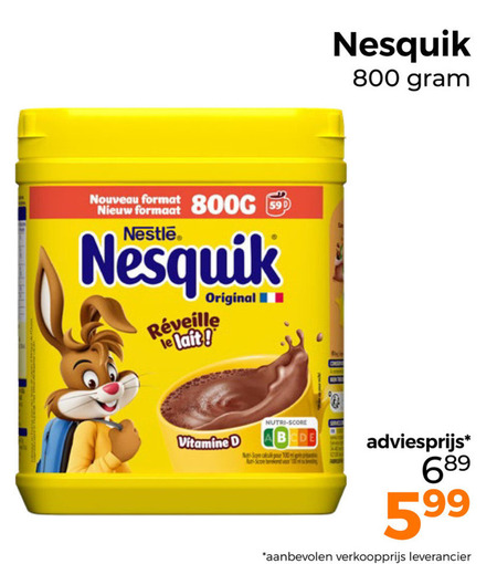 Nesquik   chocolademelk folder aanbieding bij  Trekpleister - details