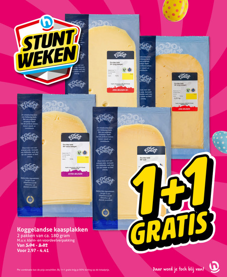 Koggelandse   kaasplakken folder aanbieding bij  Hoogvliet - details