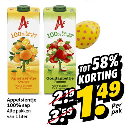 Appelsientje   fruitdrank folder aanbieding bij  Hoogvliet - details