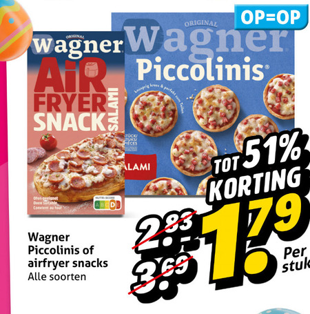 Wagner   diepvriespizza folder aanbieding bij  Hoogvliet - details