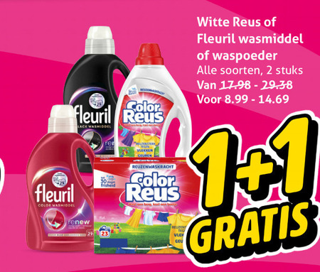 Color Reus   wasmiddel folder aanbieding bij  Hoogvliet - details