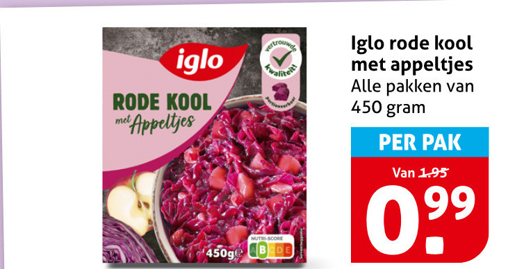 Iglo   diepvriesgroente folder aanbieding bij  Hoogvliet - details