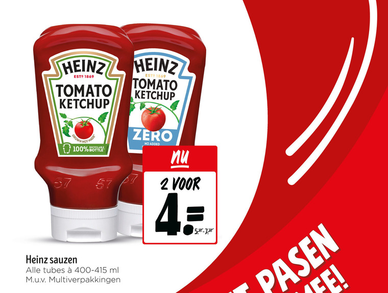 Heinz   tomatenketchup folder aanbieding bij  Jumbo - details