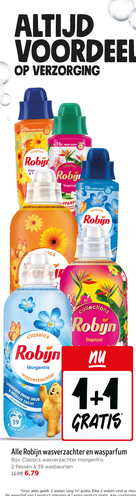 Robijn   wasverzachter folder aanbieding bij  Jumbo - details