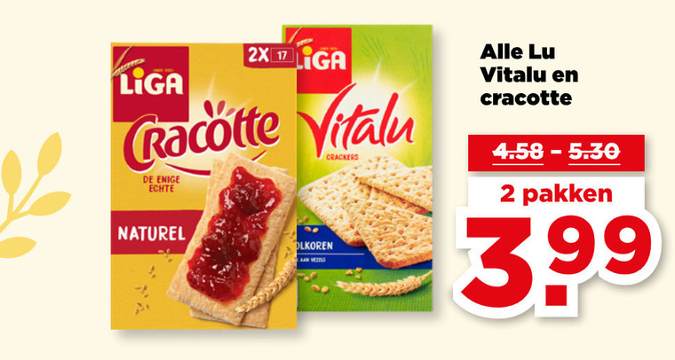 Lu   crackers folder aanbieding bij  Plus - details