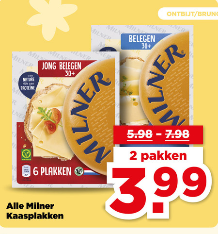 Milner   kaasplakken folder aanbieding bij  Plus - details