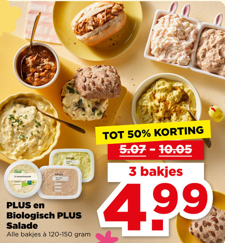 Plus Huismerk   salade folder aanbieding bij  Plus - details