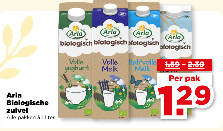 Arla   zuivel, melk folder aanbieding bij  Plus - details