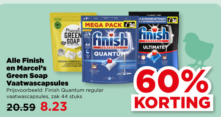 Finish   vaatwasmiddel folder aanbieding bij  Plus - details